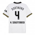 Günstige Fußballtrikots Borussia Dortmund N. Schlotterbeck 4 3rd trikot 2024-25 Kurzarm